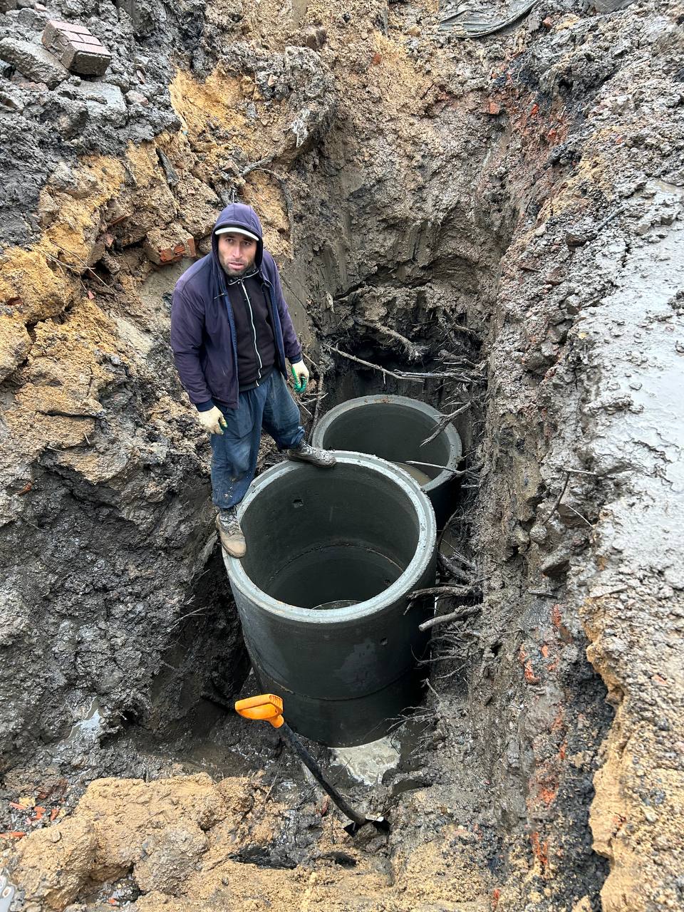 Септик из бетонных колец